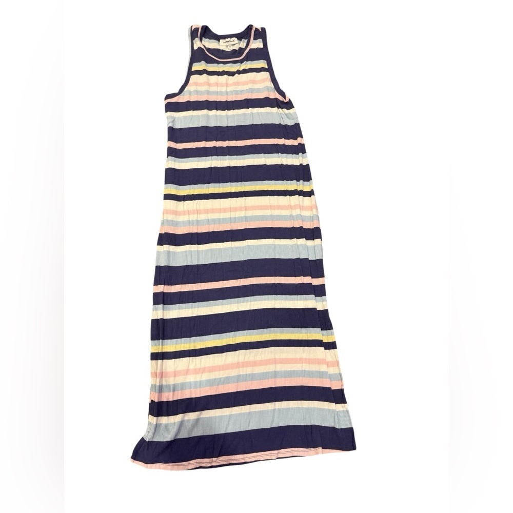 Motherhood Striped Knit Top in Navy, Light Blue, Pink, Cream - Picture 1 of 3